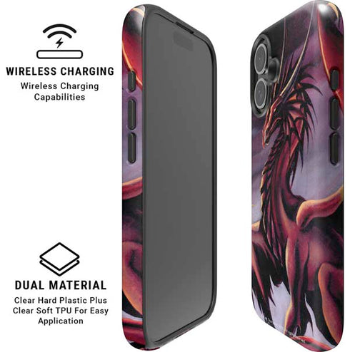 Ruth Thompson Red Dragon by Ruth Thompson iPhone 16 Plus Magsafe Impact Case